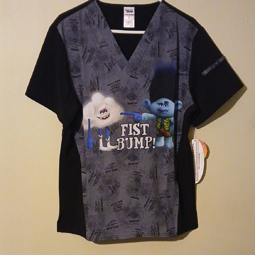 Trollz Small Scrub Top New With Tags Size S